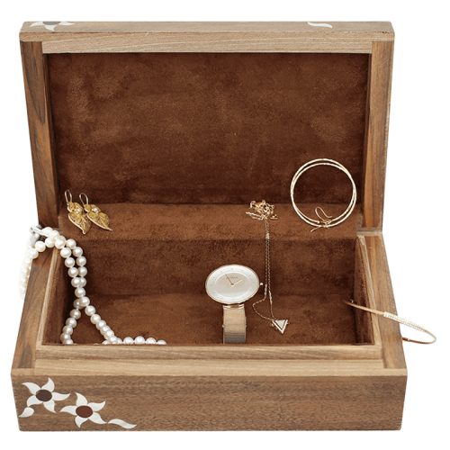 Handmade wooden jewelry box